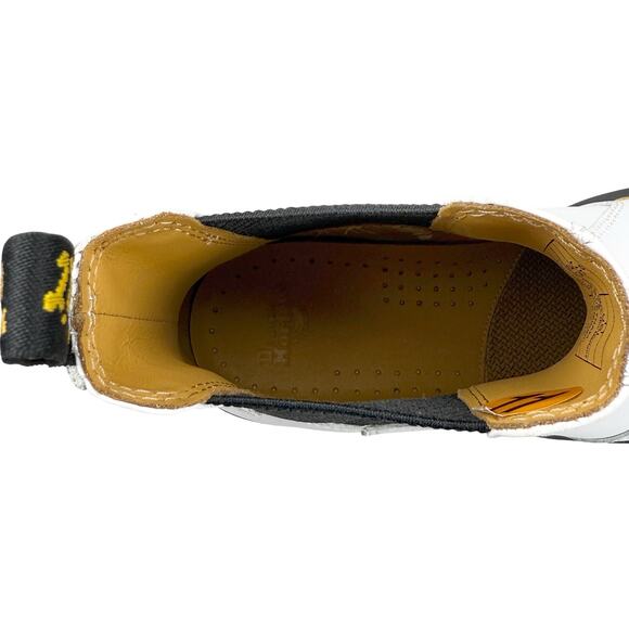 NWOT DR. MARTEN 2976 Yellow Stitch Smooth Leather Chelsea Boots Women US 11 - Picture 5 of 14